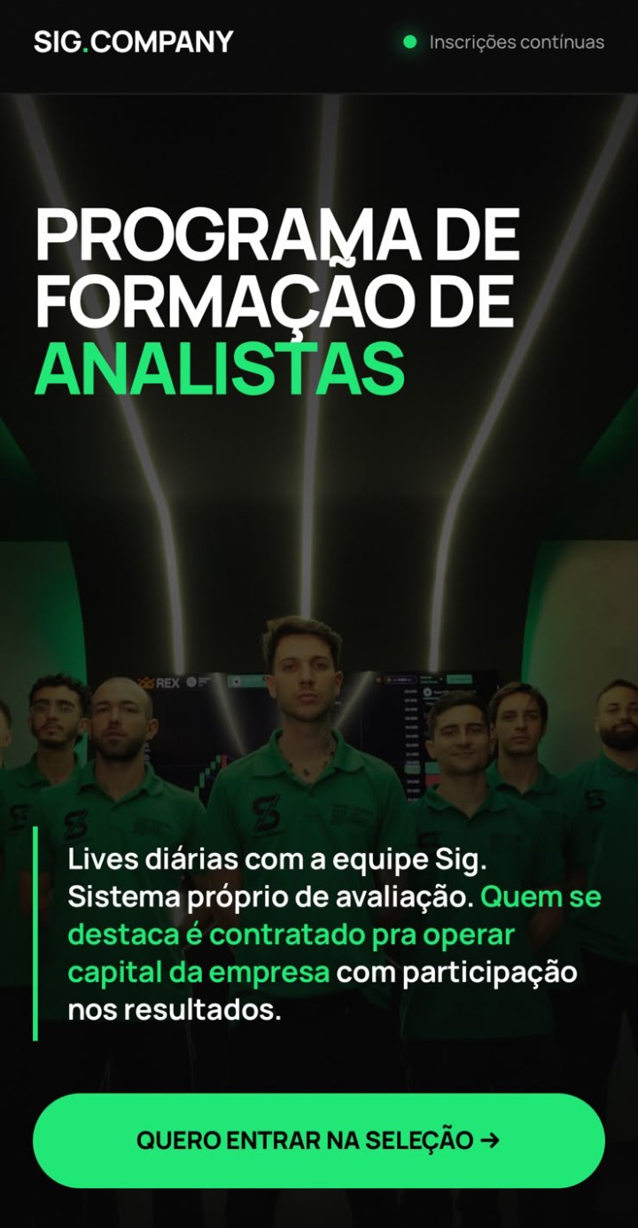 SIG.COMPANY — Programa de Formação de Analistas